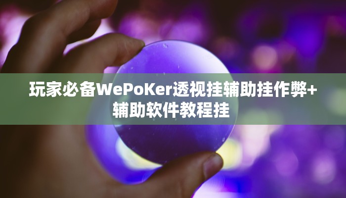 使用分享wepoker德州作弊挂透视(原来真的能开挂)