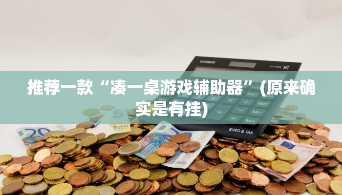 推荐一款“凑一桌游戏辅助器”(原来确实是有挂)
