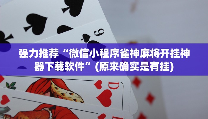 辅助神器“518葫芦岛麻将有没有挂”(详细开挂教程)