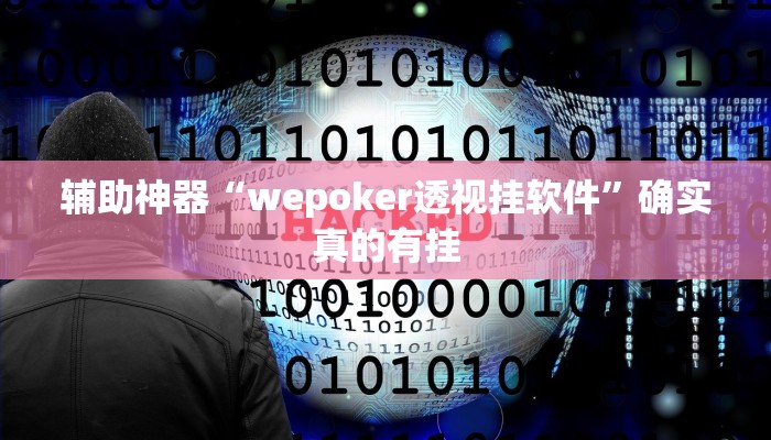 辅助神器“wepoker透视挂软件”确实真的有挂