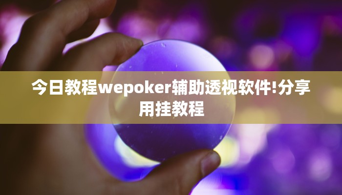 实测辅助wepoker开挂辅助作弊(透视)详细教程