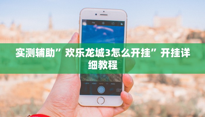 实测辅助”欢乐龙城3怎么开挂”开挂详细教程