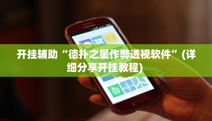 辅助神器wepoker作弊透视(透视)详细教程