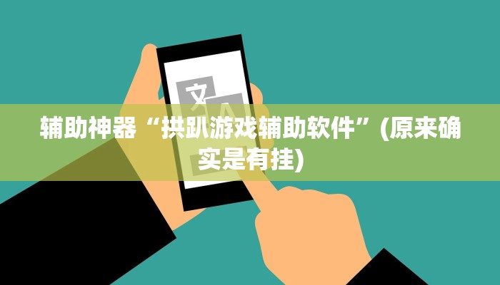 辅助神器“拱趴游戏辅助软件”(原来确实是有挂)