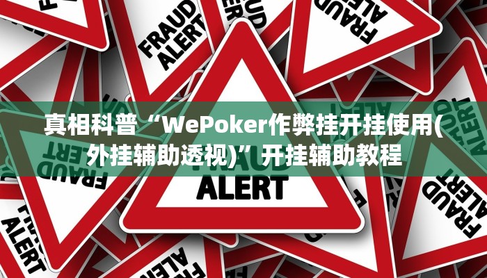 使用分享wepoker辅助作弊透视方法(详细开挂教程