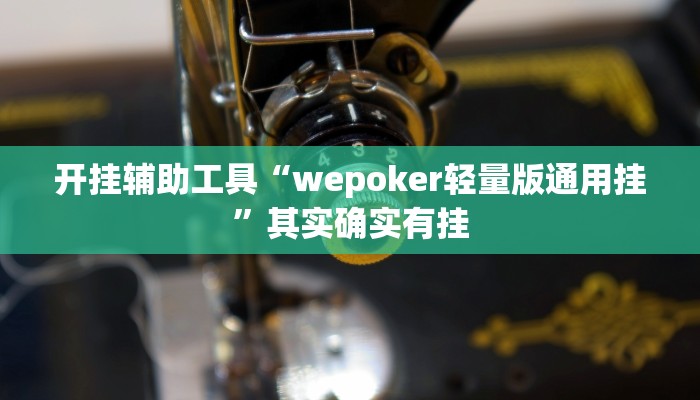 开挂辅助工具“wepoker轻量版通用挂”其实确实有挂