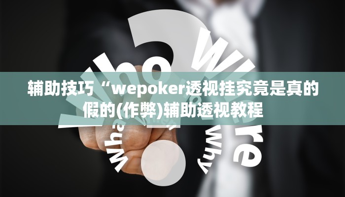 原来才知道wepoker透视辅助(辅助外挂+教程