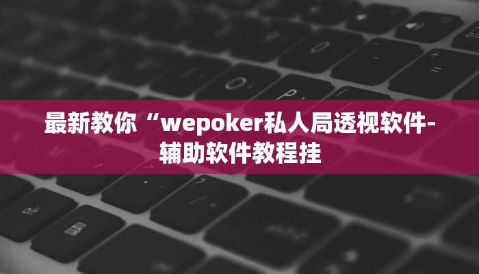 最新教你“wepoker私人局透视软件-辅助软件教程挂