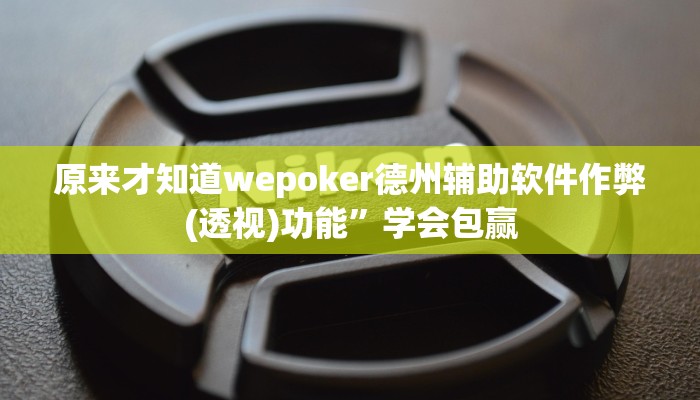 原来才知道wepoker德州辅助软件作弊(透视)功能”学会包赢
