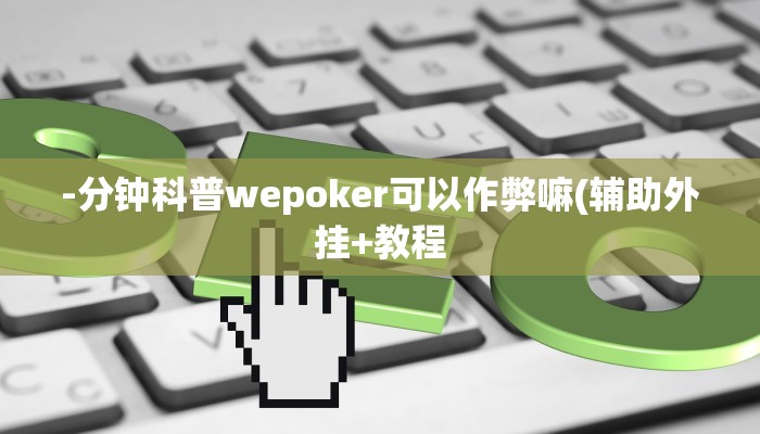 使用分享wepoker透视作弊挂教程(原来真的能开挂)
