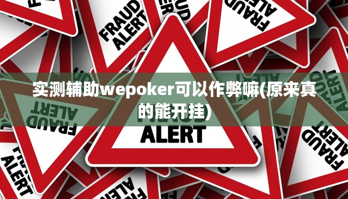 实测辅助wepoker可以作弊嘛(原来真的能开挂)