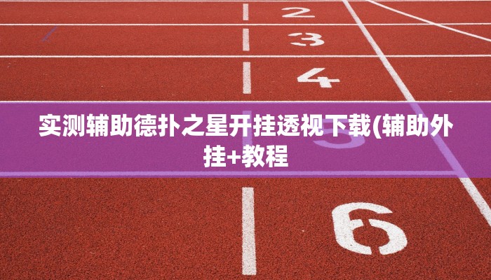 实测辅助德扑之星开挂透视下载(辅助外挂+教程