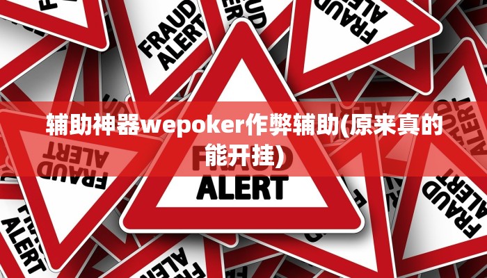 辅助神器wepoker作弊辅助(原来真的能开挂)