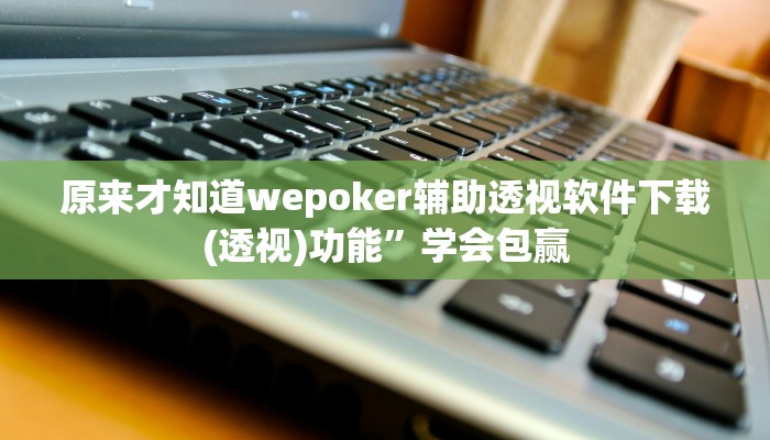 原来才知道wepoker辅助透视软件下载(透视)功能”学会包赢