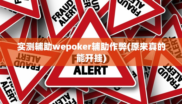 实测辅助wepoker辅助作弊(原来真的能开挂)
