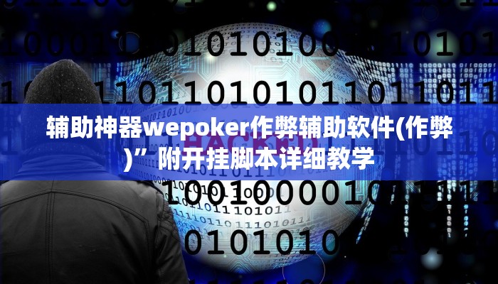 辅助神器wepoker作弊辅助软件(作弊)”附开挂脚本详细教学