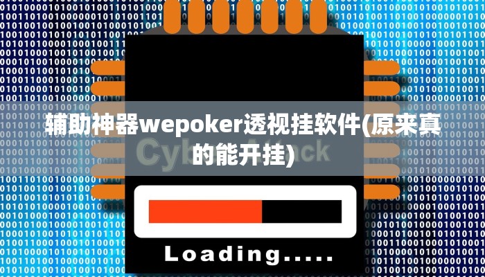 辅助神器wepoker透视挂软件(原来真的能开挂)