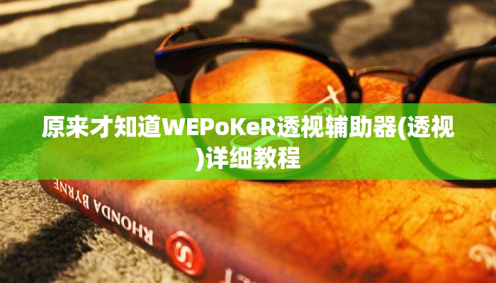 原来才知道WEPoKeR透视辅助器(透视)详细教程