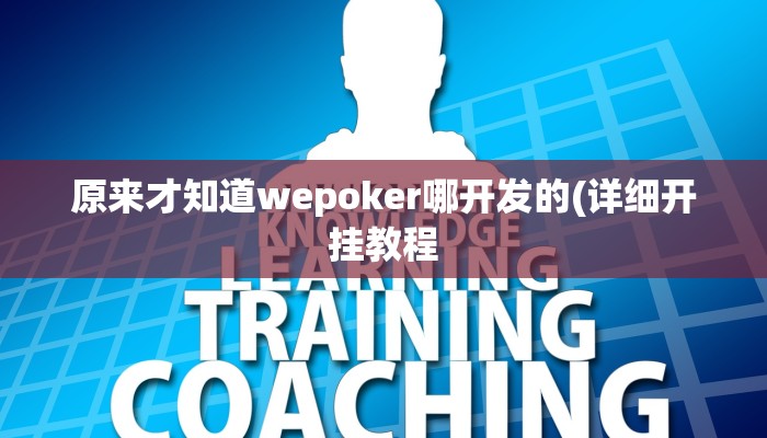 原来才知道wepoker哪开发的(详细开挂教程