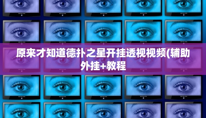 原来才知道德扑之星开挂透视视频(辅助外挂+教程