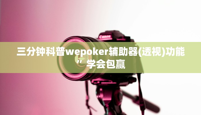 三分钟科普wepoker辅助器(透视)功能”学会包赢