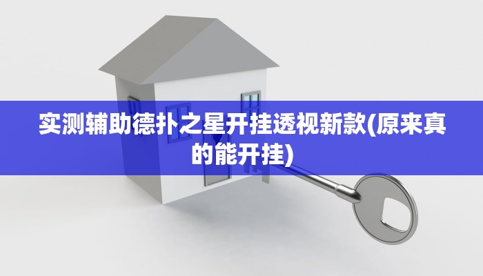 实测辅助德扑之星开挂透视新款(原来真的能开挂)