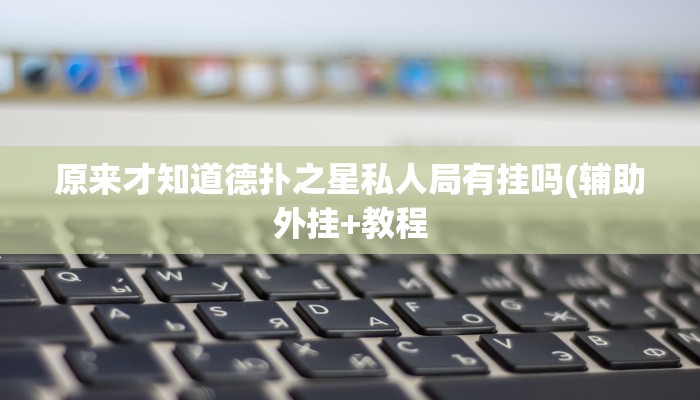 原来才知道德扑之星私人局有挂吗(辅助外挂+教程