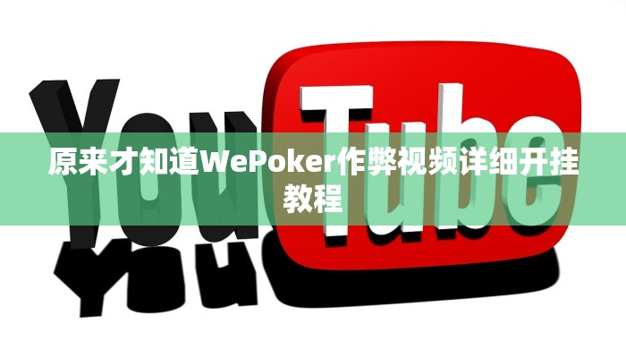 原来才知道WePoker作弊视频详细开挂教程