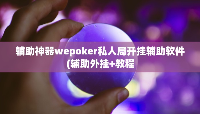辅助神器wepoker私人局开挂辅助软件(辅助外挂+教程