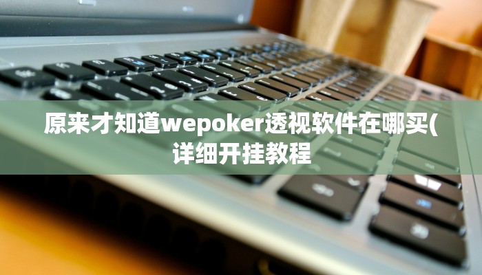 原来才知道wepoker透视软件在哪买(详细开挂教程