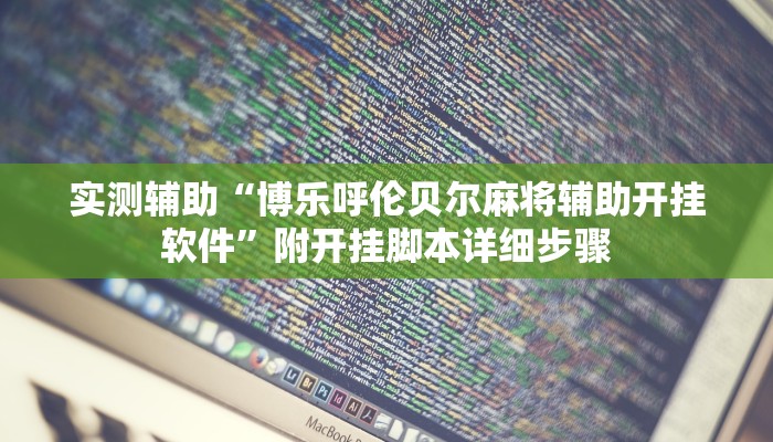 实测辅助“博乐呼伦贝尔麻将辅助开挂软件”附开挂脚本详细步骤