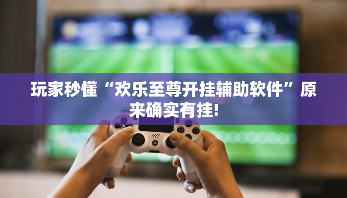 玩家秒懂“欢乐至尊开挂辅助软件”原来确实有挂!