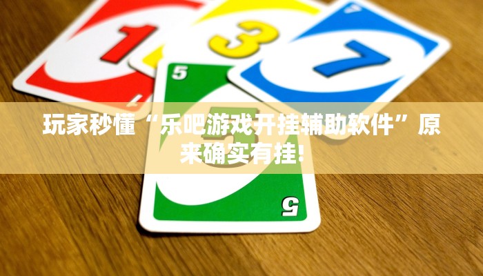 玩家秒懂“乐吧游戏开挂辅助软件”原来确实有挂!