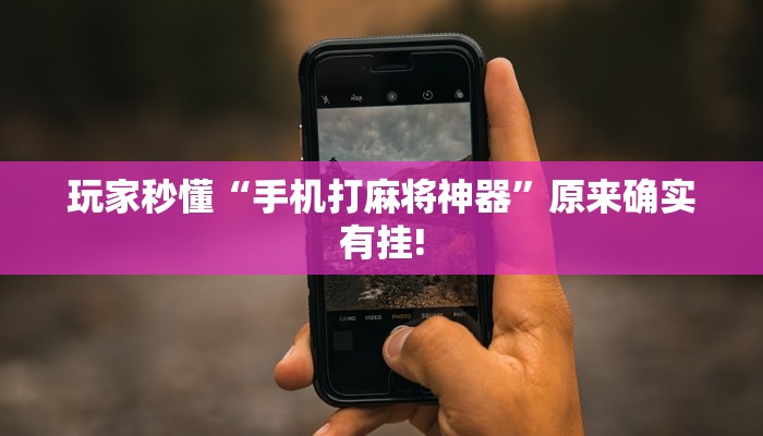 玩家秒懂“手机打麻将神器”原来确实有挂!