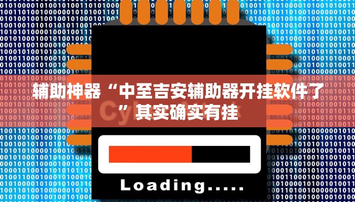 辅助神器“中至吉安辅助器开挂软件了”其实确实有挂