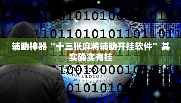 辅助神器“十三张麻将辅助开挂软件”其实确实有挂