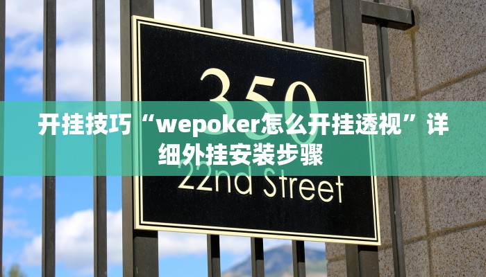 开挂技巧“wepoker怎么开挂透视”详细外挂安装步骤 