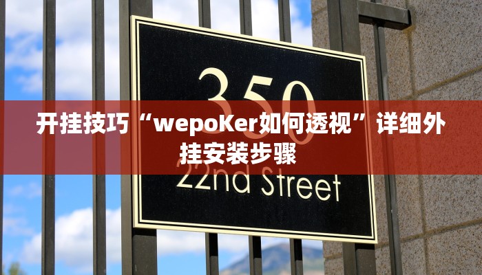 开挂技巧“wepoKer如何透视”详细外挂安装步骤 