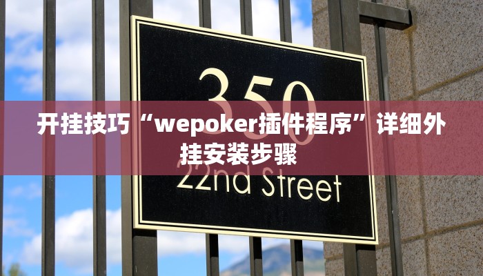 开挂技巧“wepoker插件程序”详细外挂安装步骤 