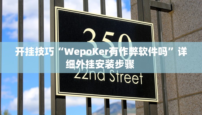 开挂技巧“WepoKer有作弊软件吗”详细外挂安装步骤 