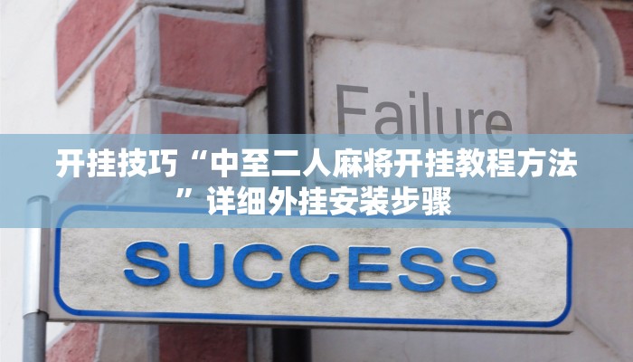开挂技巧“中至二人麻将开挂教程方法”详细外挂安装步骤 