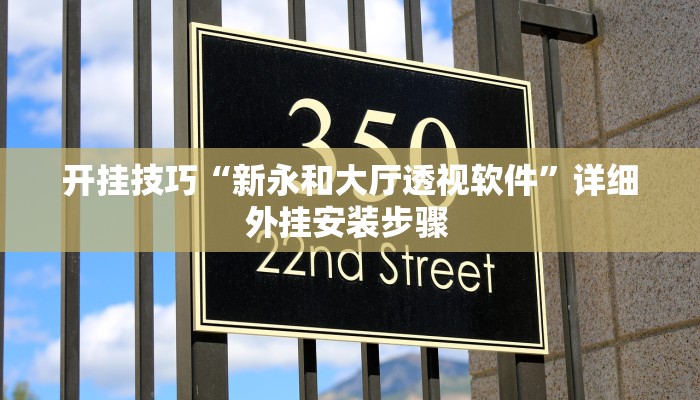 开挂技巧“新永和大厅透视软件”详细外挂安装步骤 