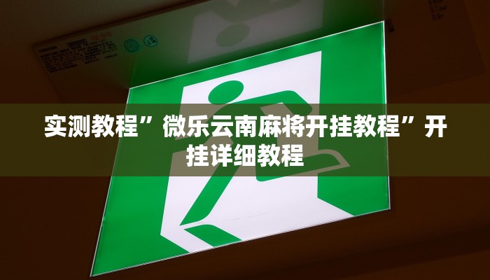 实测教程”微乐云南麻将开挂教程”开挂详细教程 实测教程”微乐云南麻将开挂教程”开挂详细教程