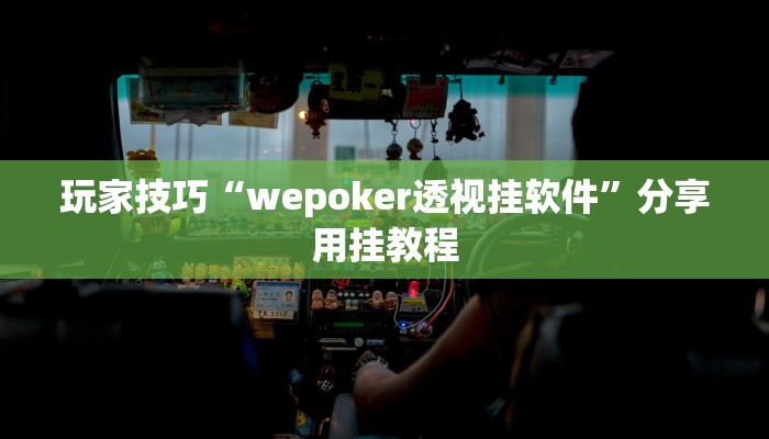 玩家技巧“wepoker透视挂软件”分享用挂教程 玩家技巧“wepoker透视挂软件”分享用挂教程