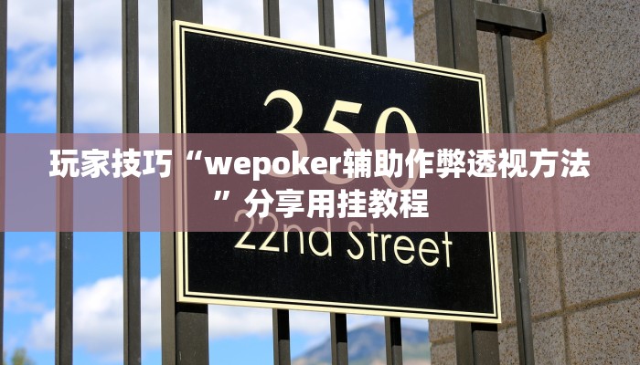 玩家技巧“wepoker辅助作弊透视方法”分享用挂教程 玩家技巧“wepoker辅助作弊透视方法”分享用挂教程