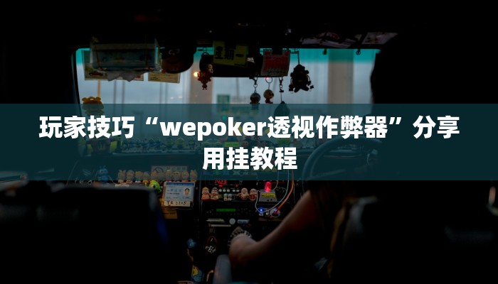 玩家技巧“wepoker透视作弊器”分享用挂教程 玩家技巧“wepoker透视作弊器”分享用挂教程