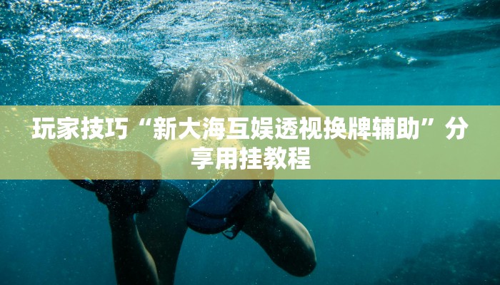 玩家技巧“新大海互娱透视换牌辅助”分享用挂教程 玩家技巧“新大海互娱透视换牌辅助”分享用挂教程