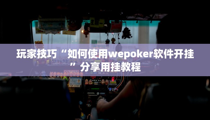 玩家技巧“如何使用wepoker软件开挂”分享用挂教程 玩家技巧“如何使用wepoker软件开挂”分享用挂教程