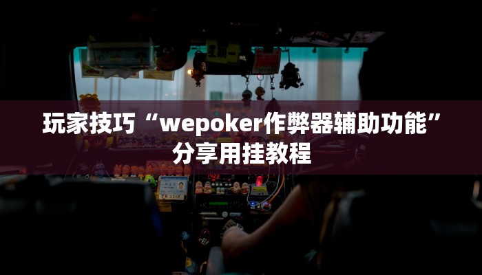玩家技巧“wepoker作弊器辅助功能”分享用挂教程 玩家技巧“wepoker作弊器辅助功能”分享用挂教程