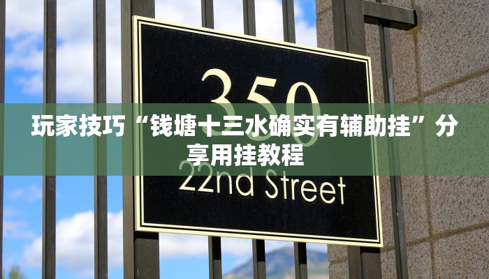 玩家技巧“钱塘十三水确实有辅助挂”分享用挂教程 玩家技巧“钱塘十三水确实有辅助挂”分享用挂教程